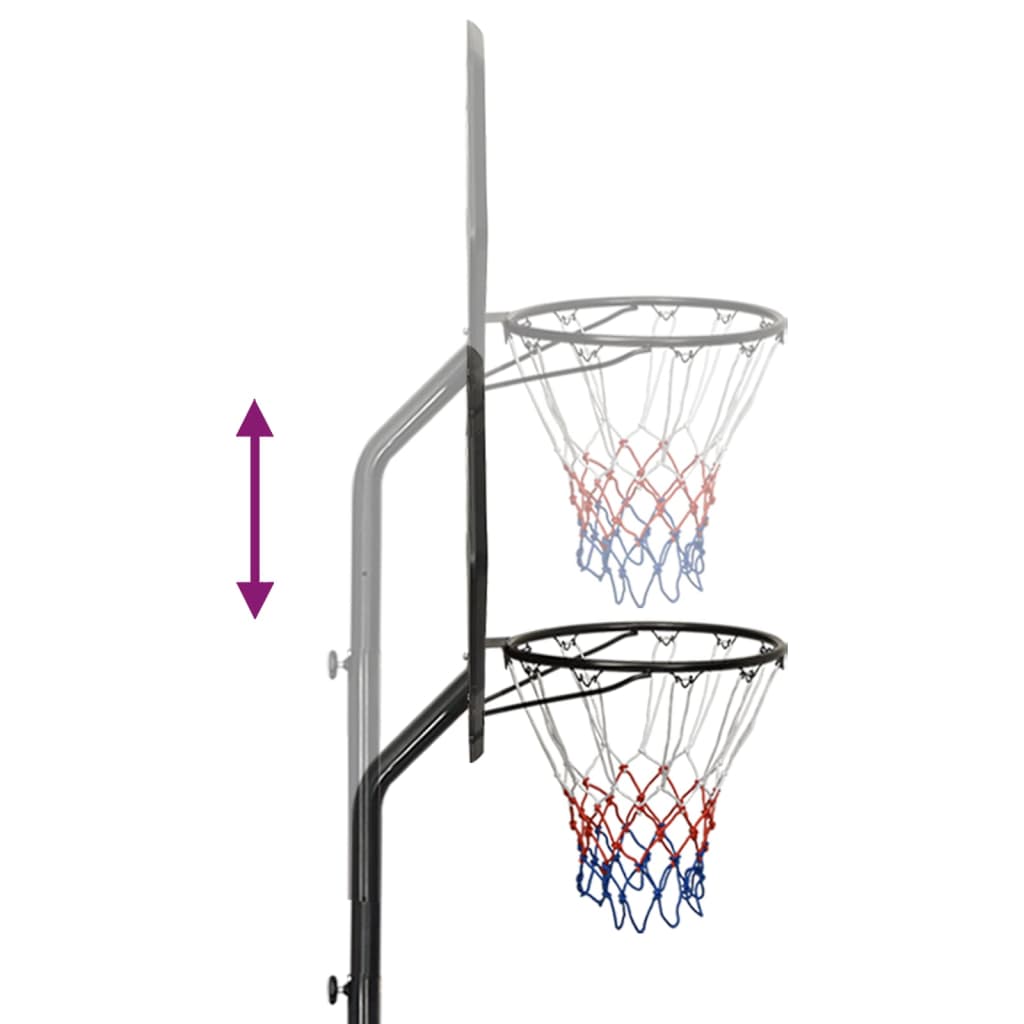 Basketbalstandaard 282-352 cm polyethyleen