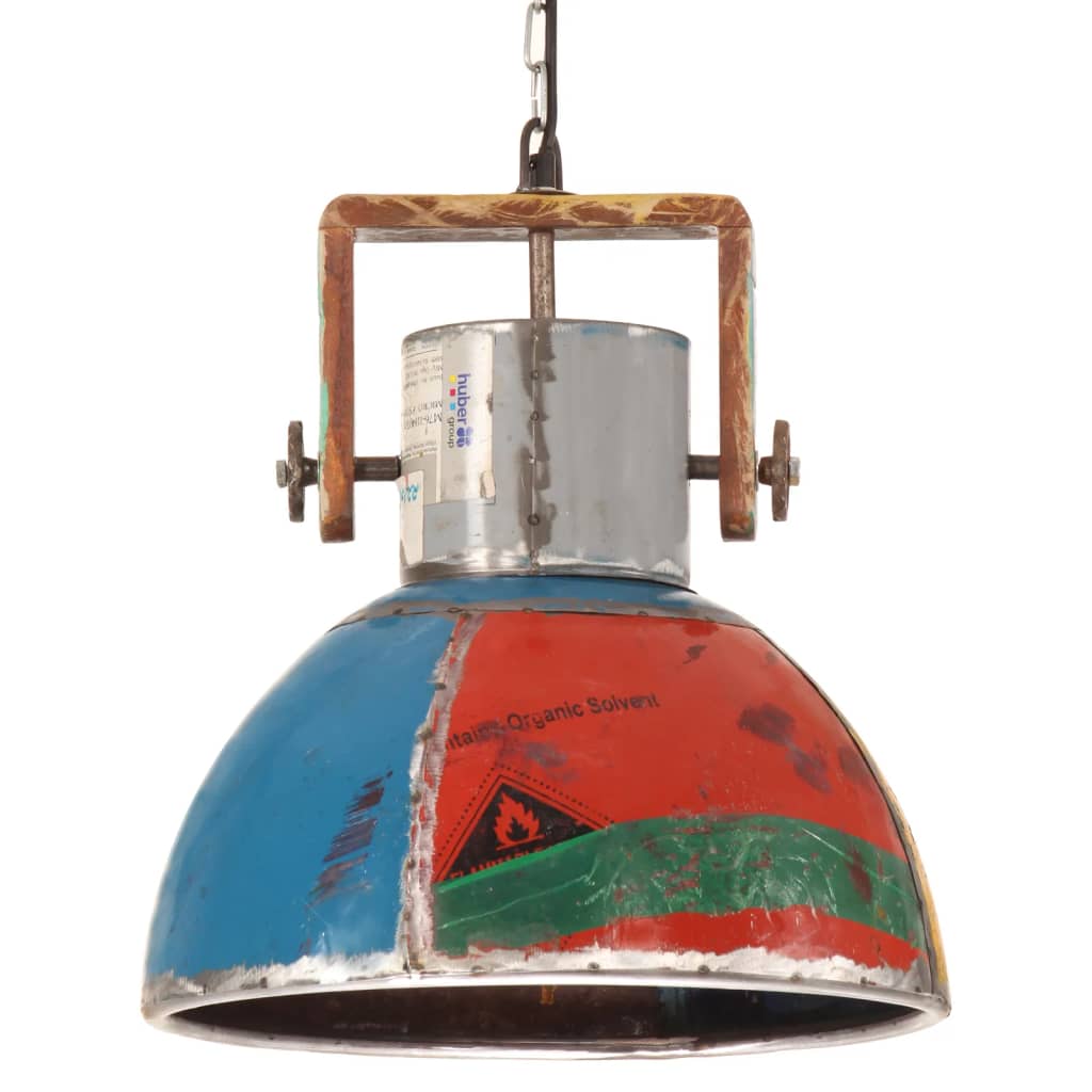 Hanglamp industrieel rond 25 W E27 40 cm wit