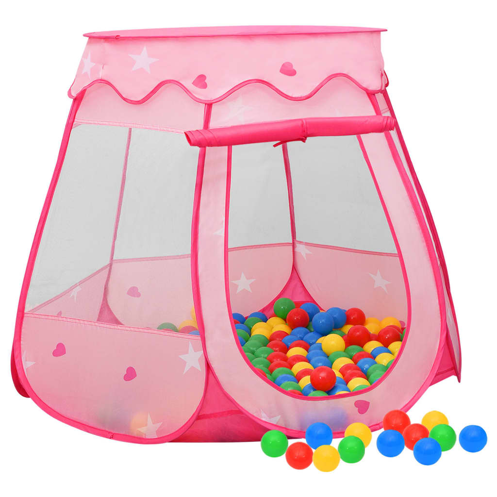 Kinderspeeltent 102x102x82 cm roze