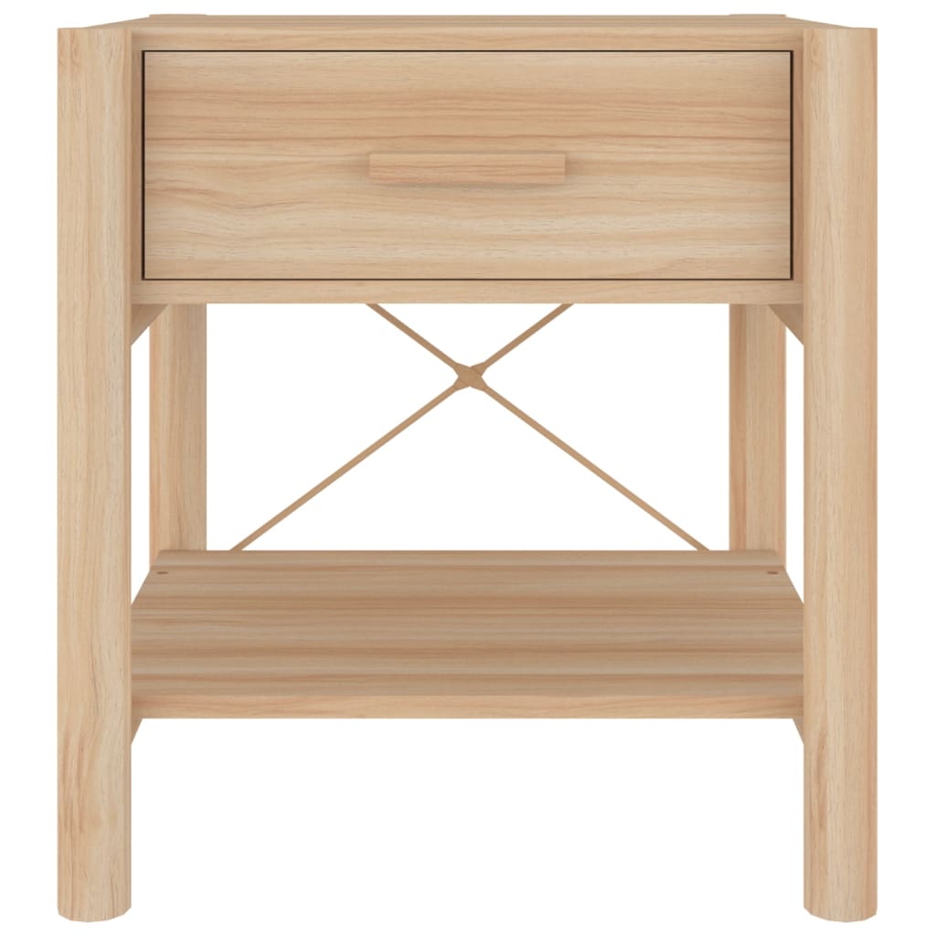 Nachtkastjes 2 st 42x38x45 cm bewerkt hout