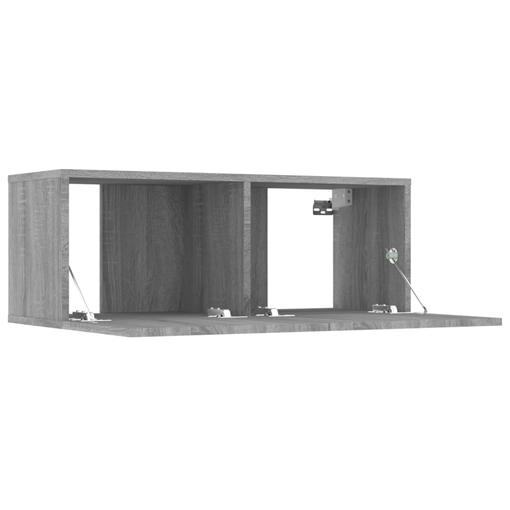 Tv-wandmeubels 4 st 100x30x30 cm bruin eikenkleur