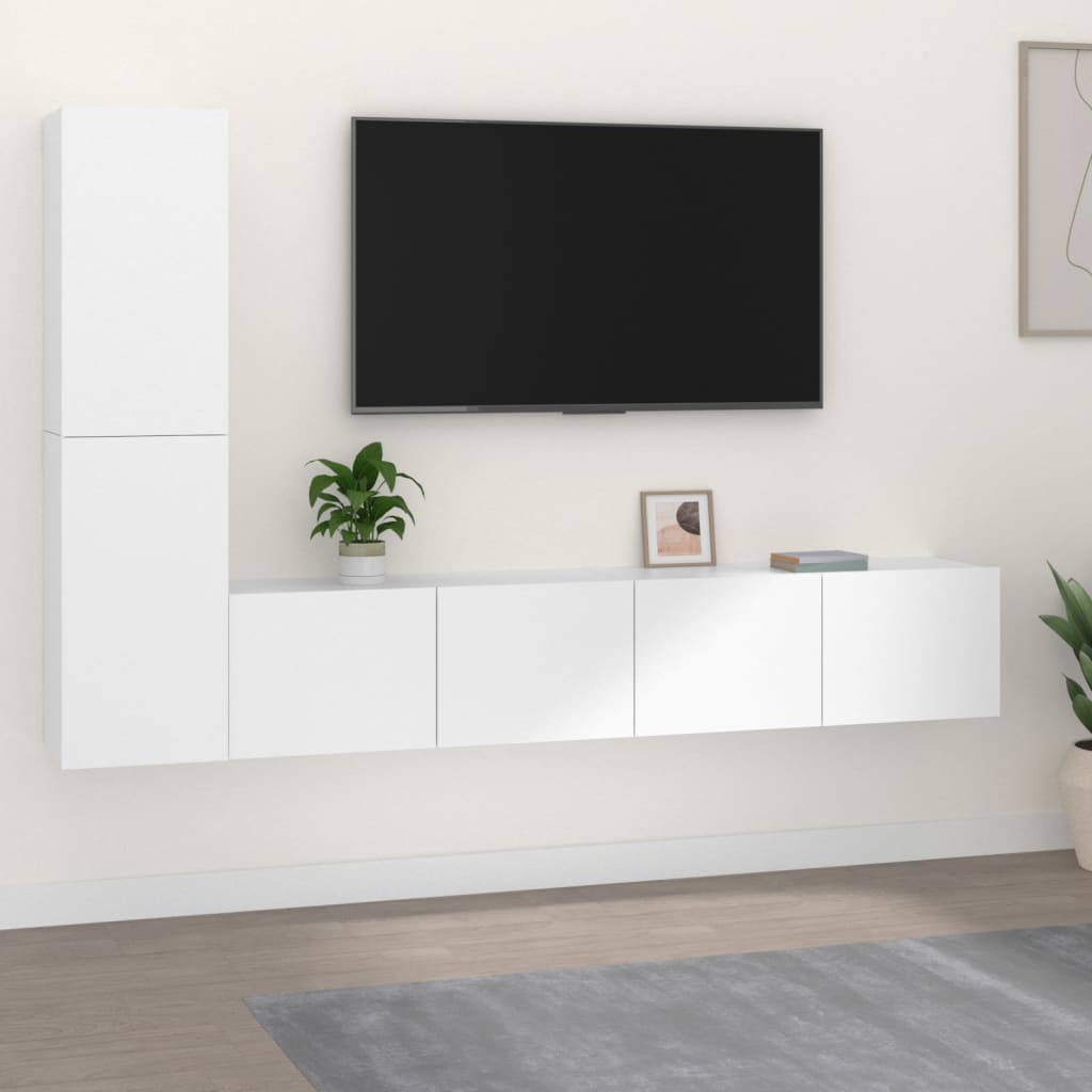 Ensemble meuble TV 3 pièces en bois couleur chêne