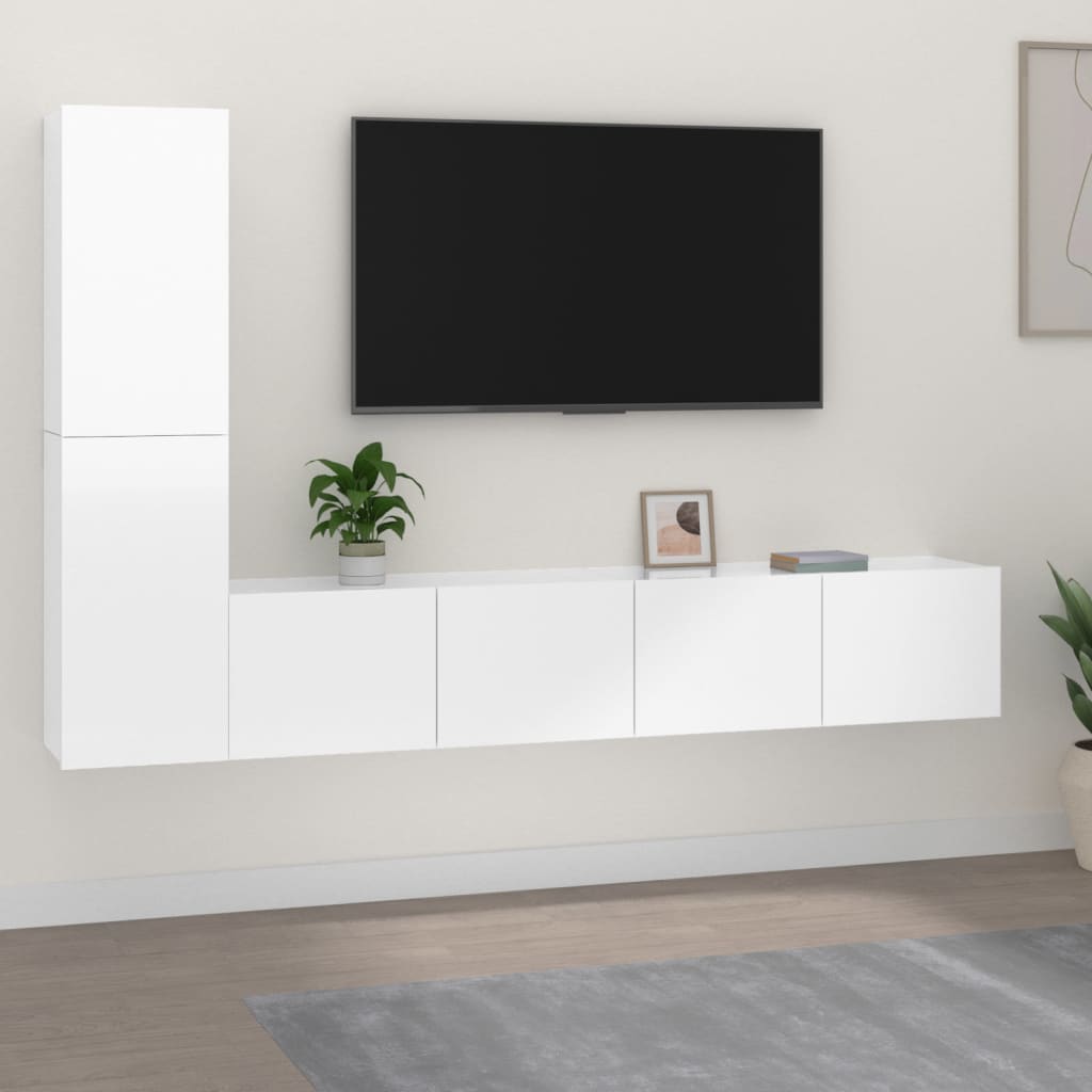 Ensemble meuble TV 3 pièces en bois couleur chêne