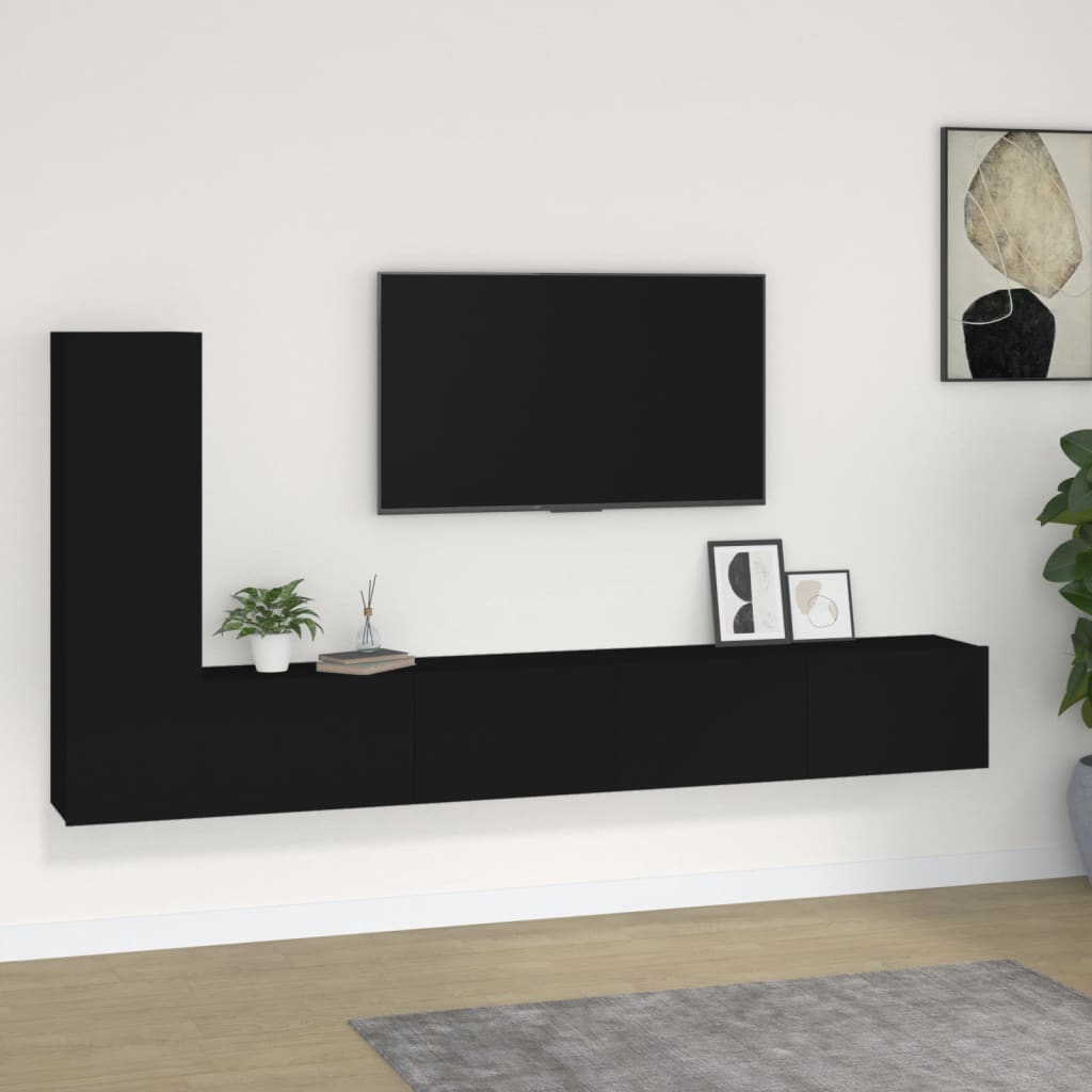 Ensemble meuble TV 3 pièces en bois couleur chêne