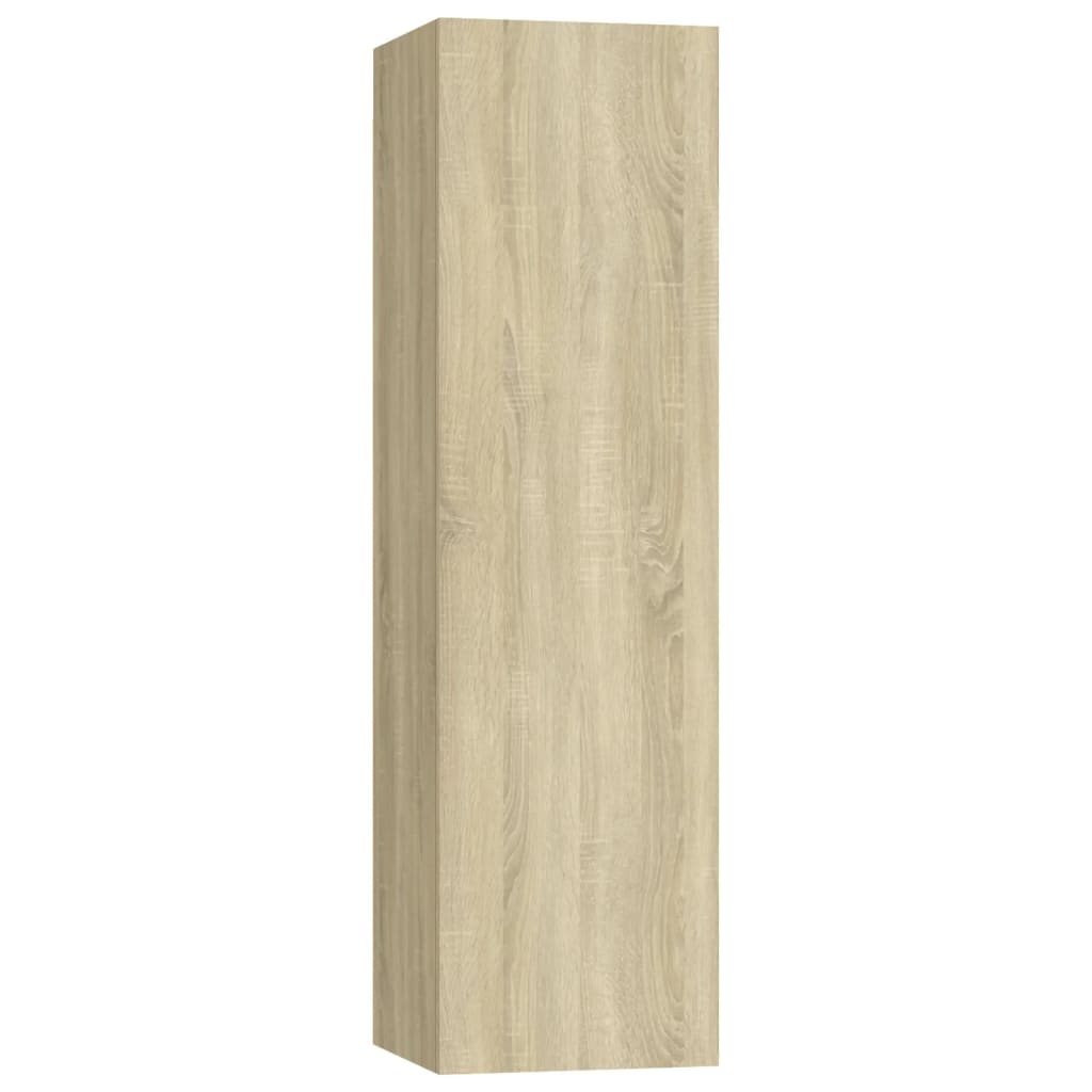 Ensemble meuble TV 3 pièces en bois couleur chêne