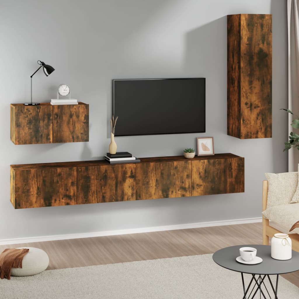 Ensemble de meubles TV 4 pièces en bois