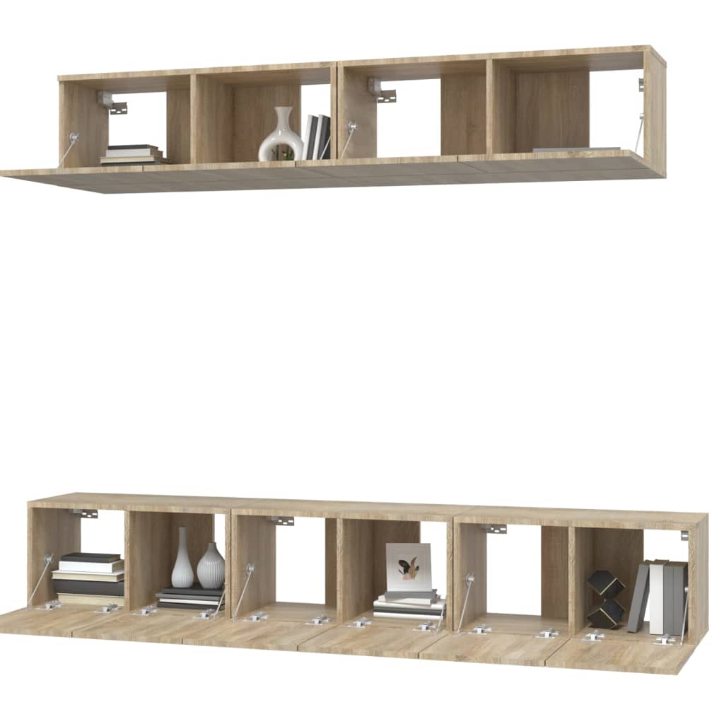 Ensemble de meubles TV 5 pièces en bois