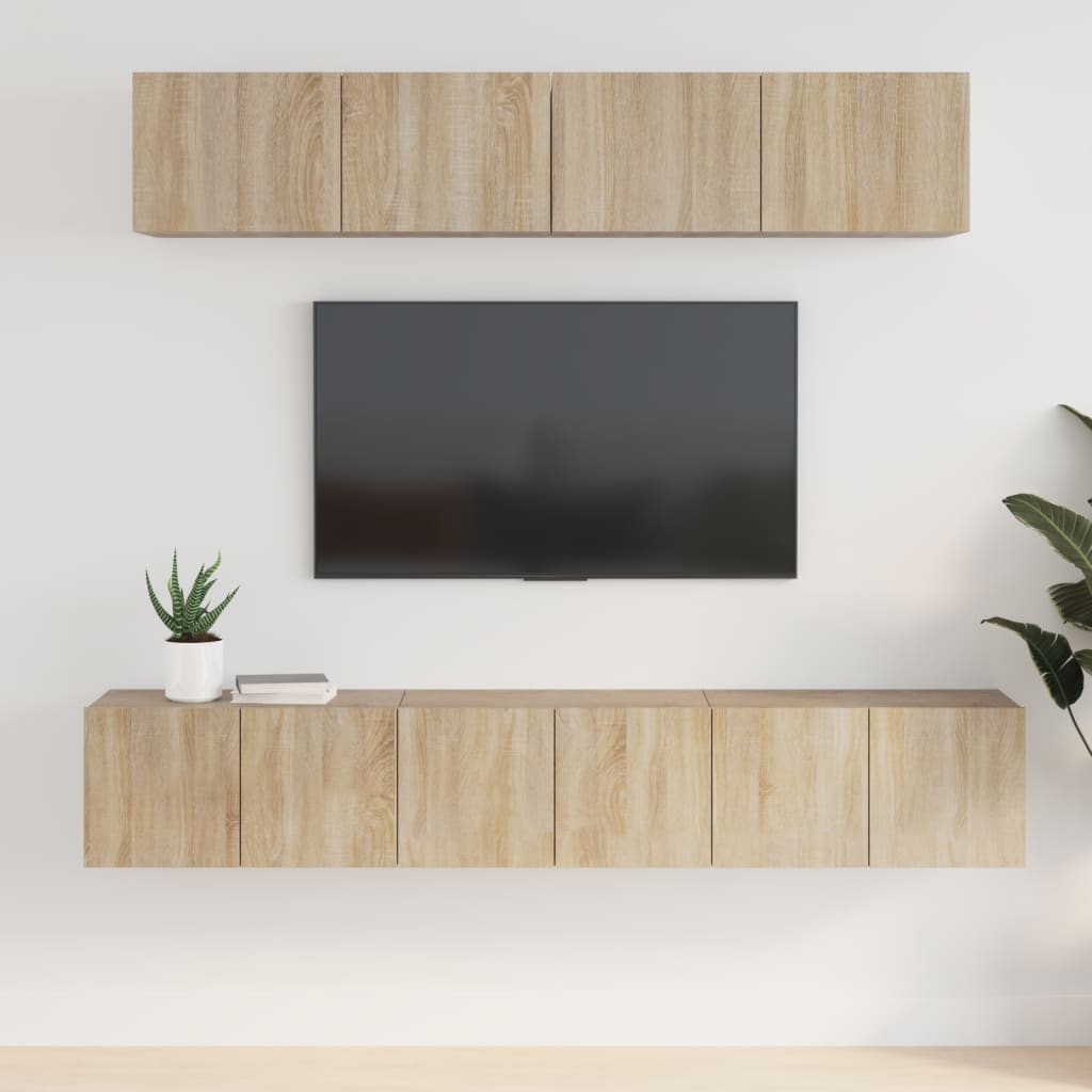 Ensemble de meubles TV 5 pièces en bois