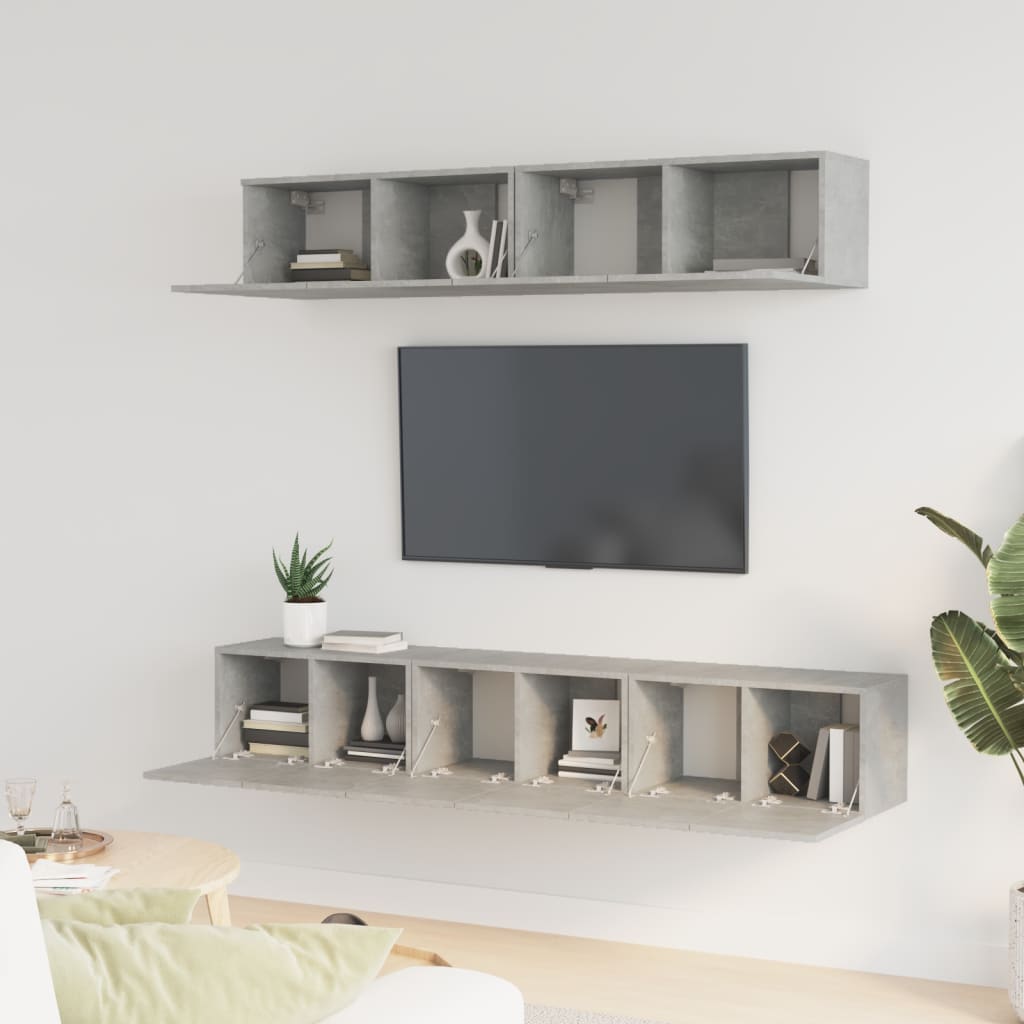 Ensemble de meubles TV 5 pièces en bois