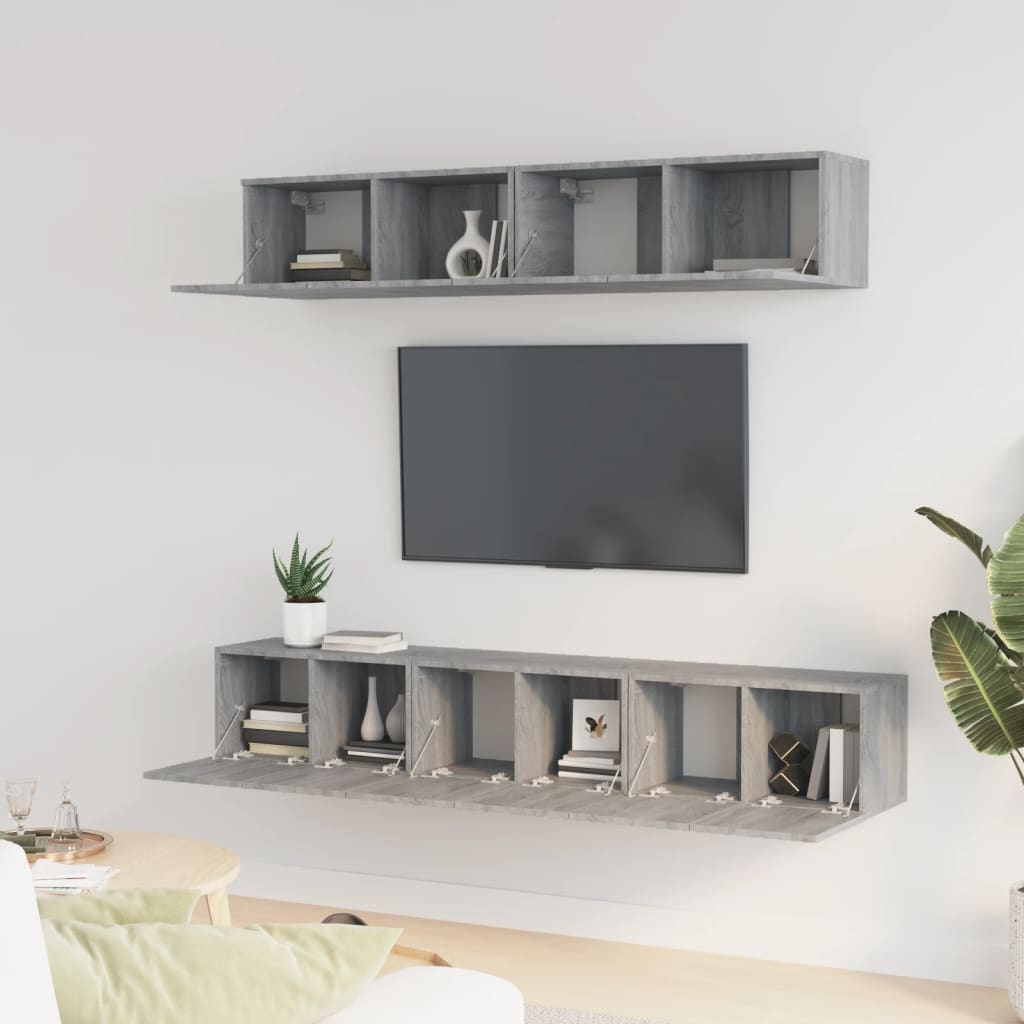 Ensemble de meubles TV 5 pièces en bois