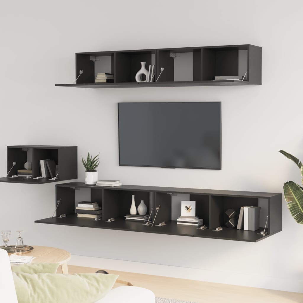 Ensemble de meubles TV 5 pièces en bois