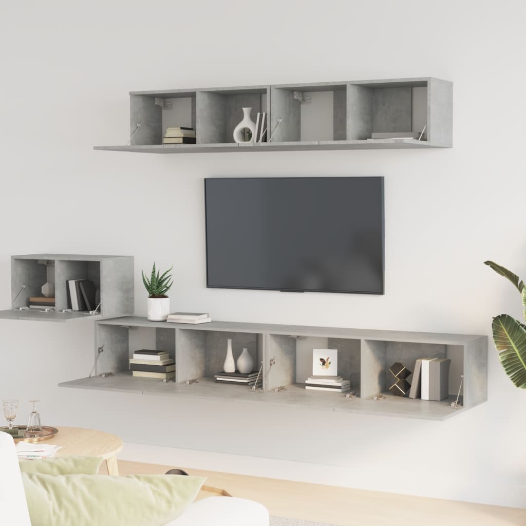 Ensemble de meubles TV 5 pièces en bois