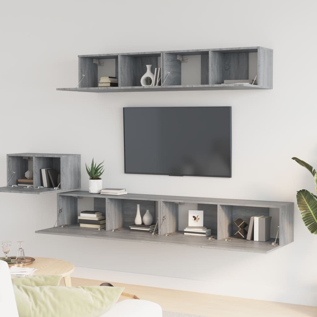 Ensemble de meubles TV 5 pièces en bois