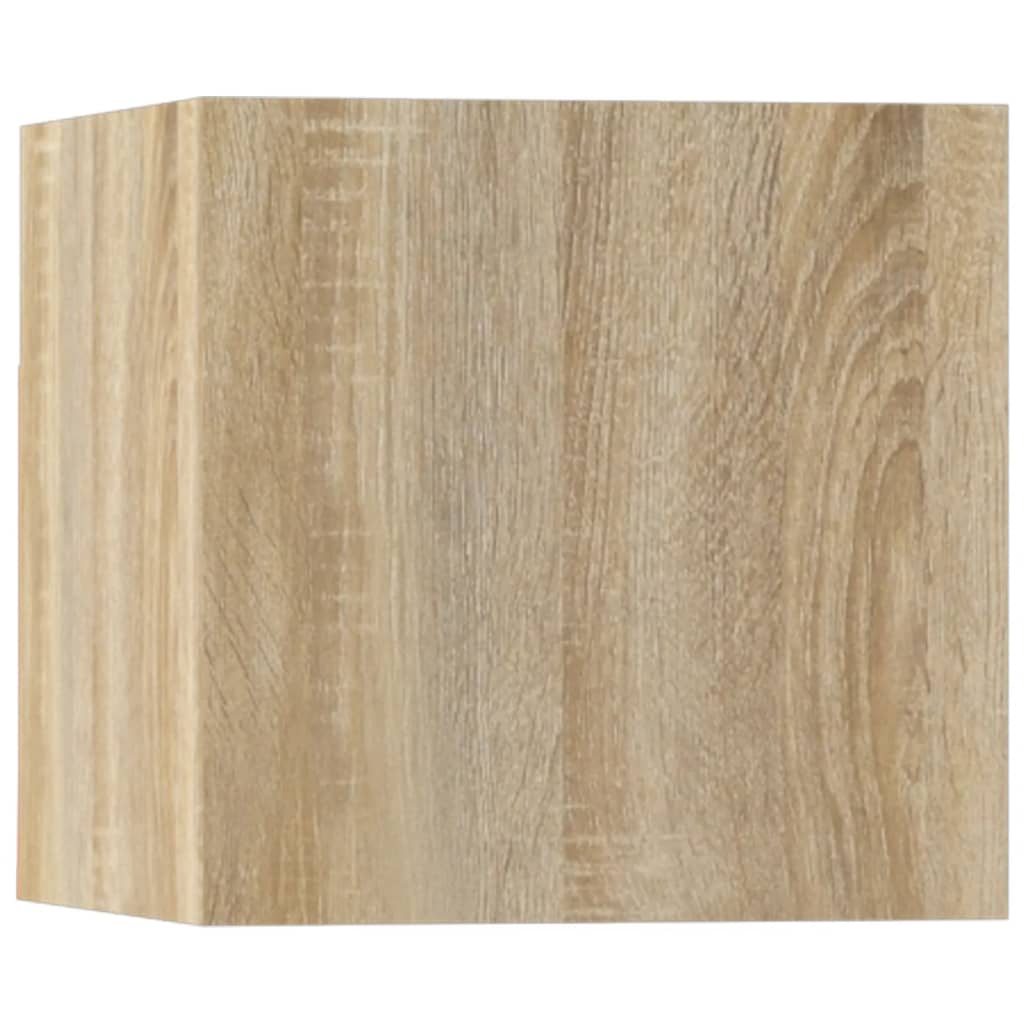 Ensemble meuble TV 5 pièces en bois couleur chêne