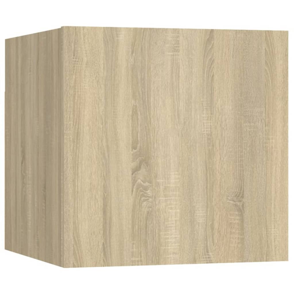 Ensemble meuble TV 5 pièces en bois couleur chêne