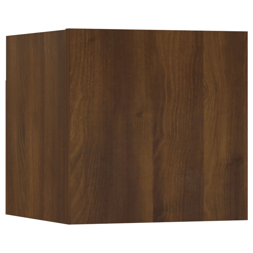 Ensemble meuble TV 5 pièces en bois couleur chêne