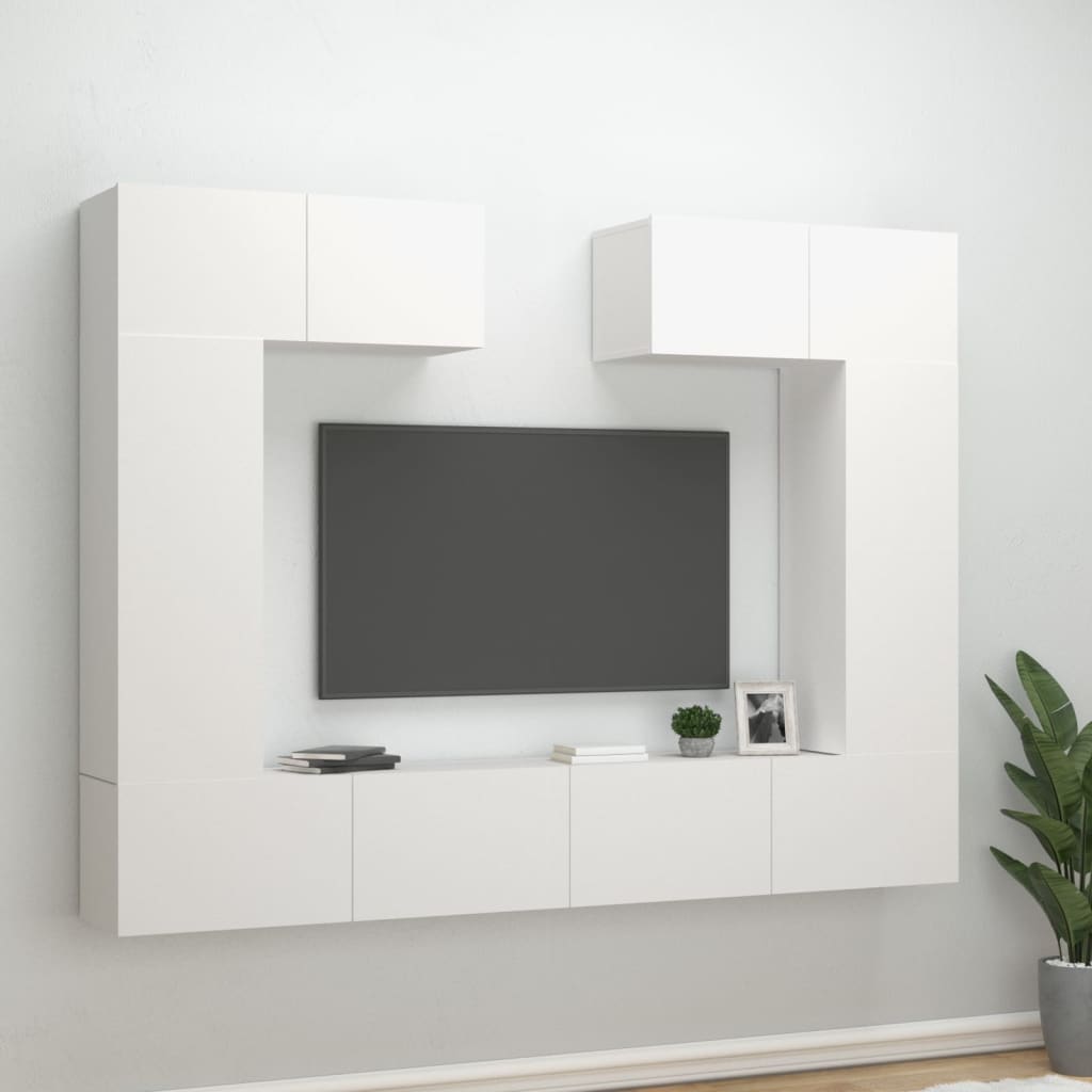 Ensemble de meubles TV 6 pièces en bois