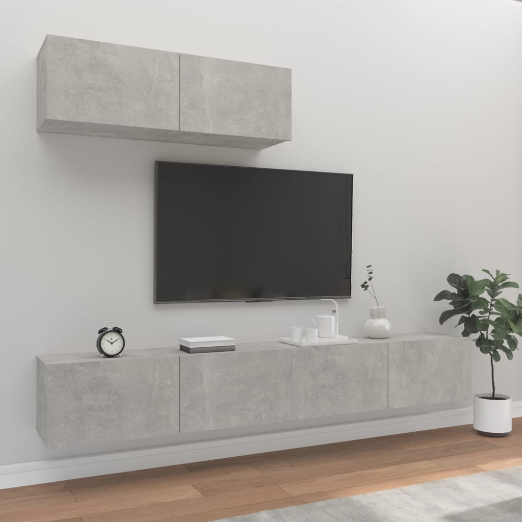 Ensemble meuble TV 3 pièces en bois couleur chêne