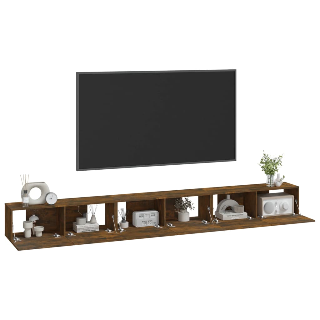 Ensemble meuble TV 3 pièces en bois couleur chêne