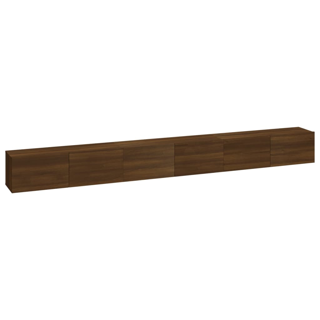 Ensemble meuble TV 3 pièces en bois couleur chêne