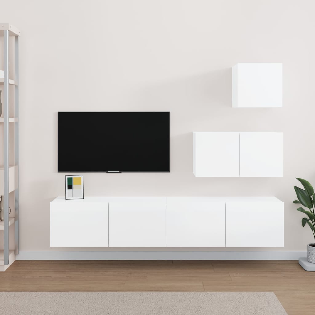 Ensemble de meubles TV 4 pièces en bois