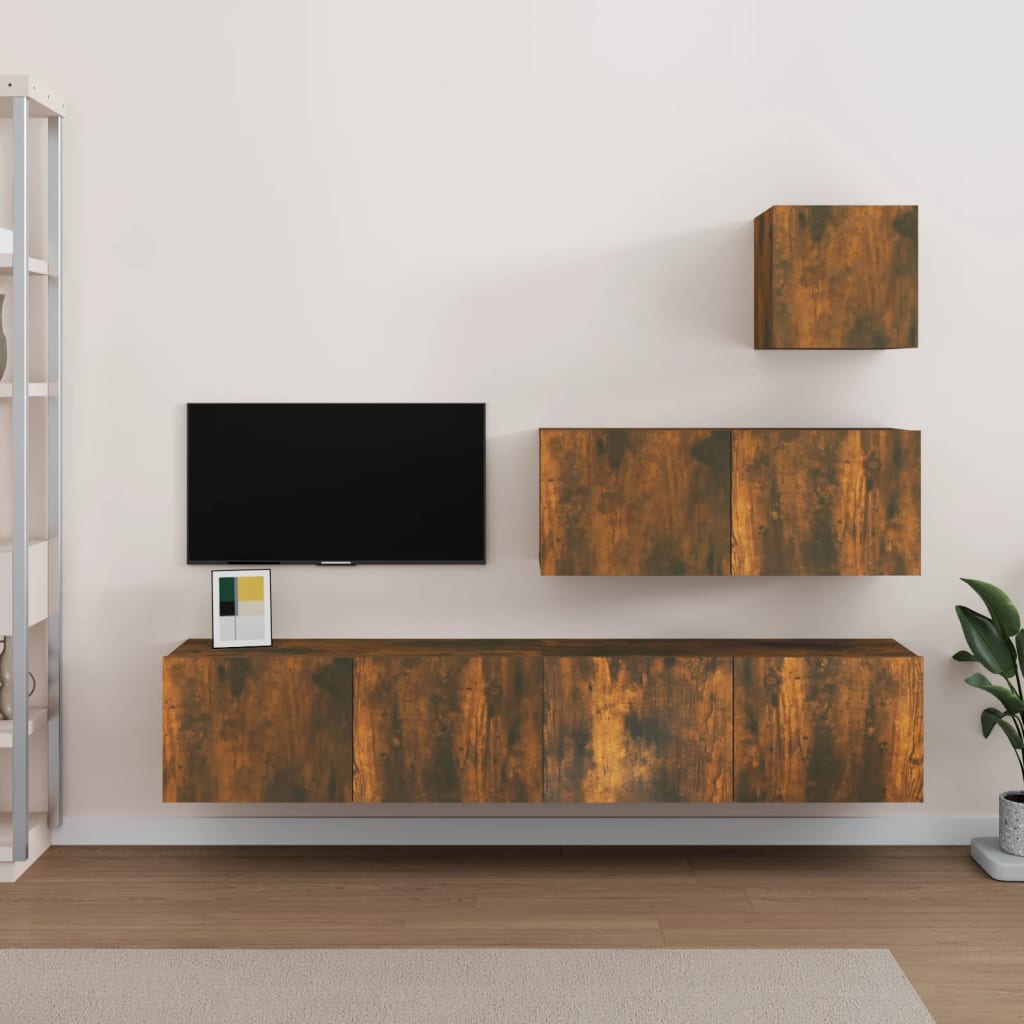 Ensemble de meubles TV 4 pièces en bois