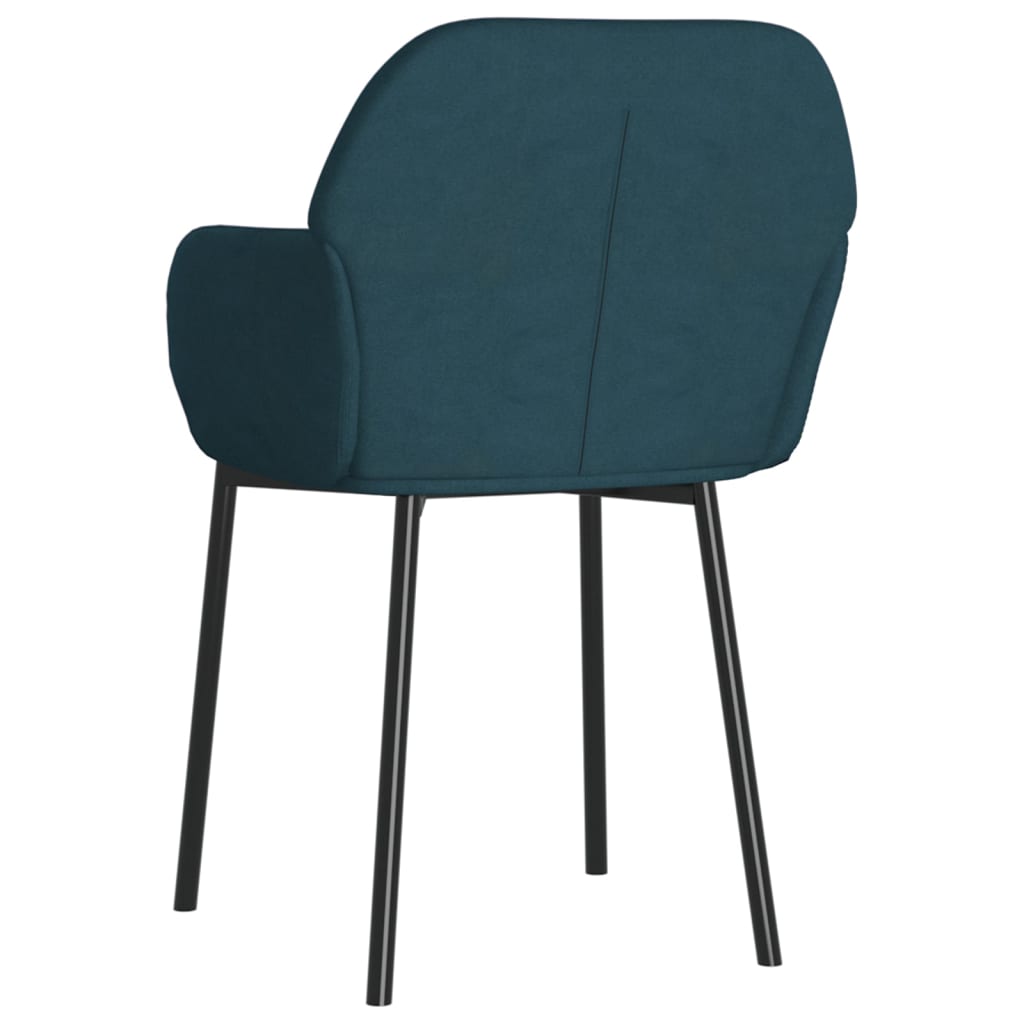 Eetkamerstoelen 2 st fluweel