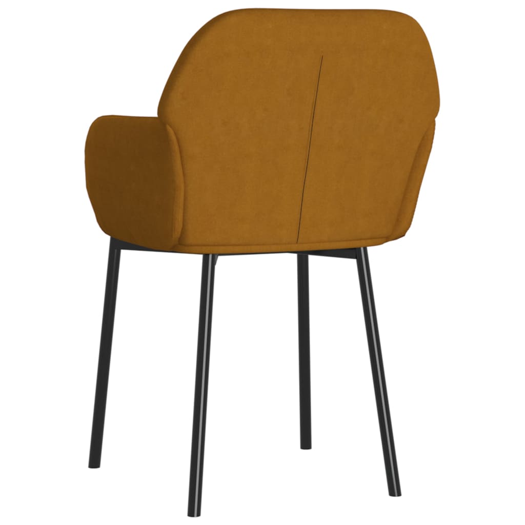 Eetkamerstoelen 2 st fluweel