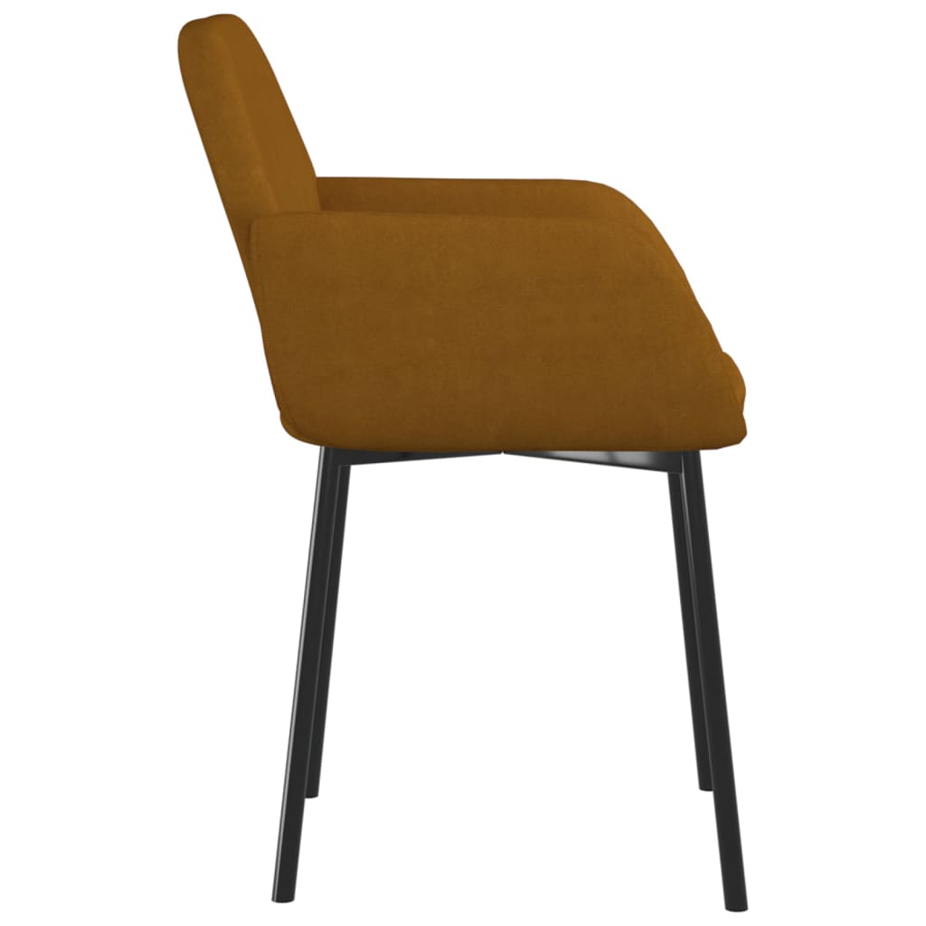 Eetkamerstoelen 2 st fluweel