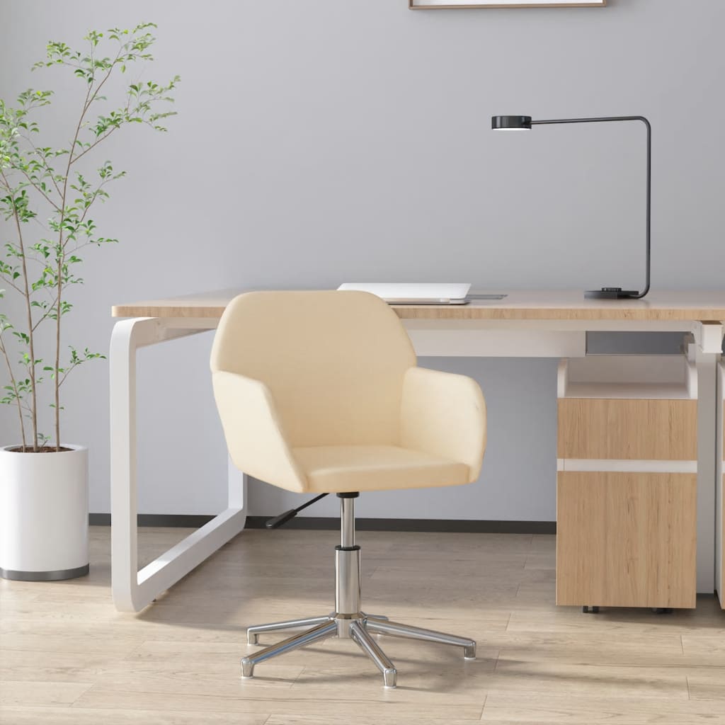 Chaise de bureau pivotante en tissu