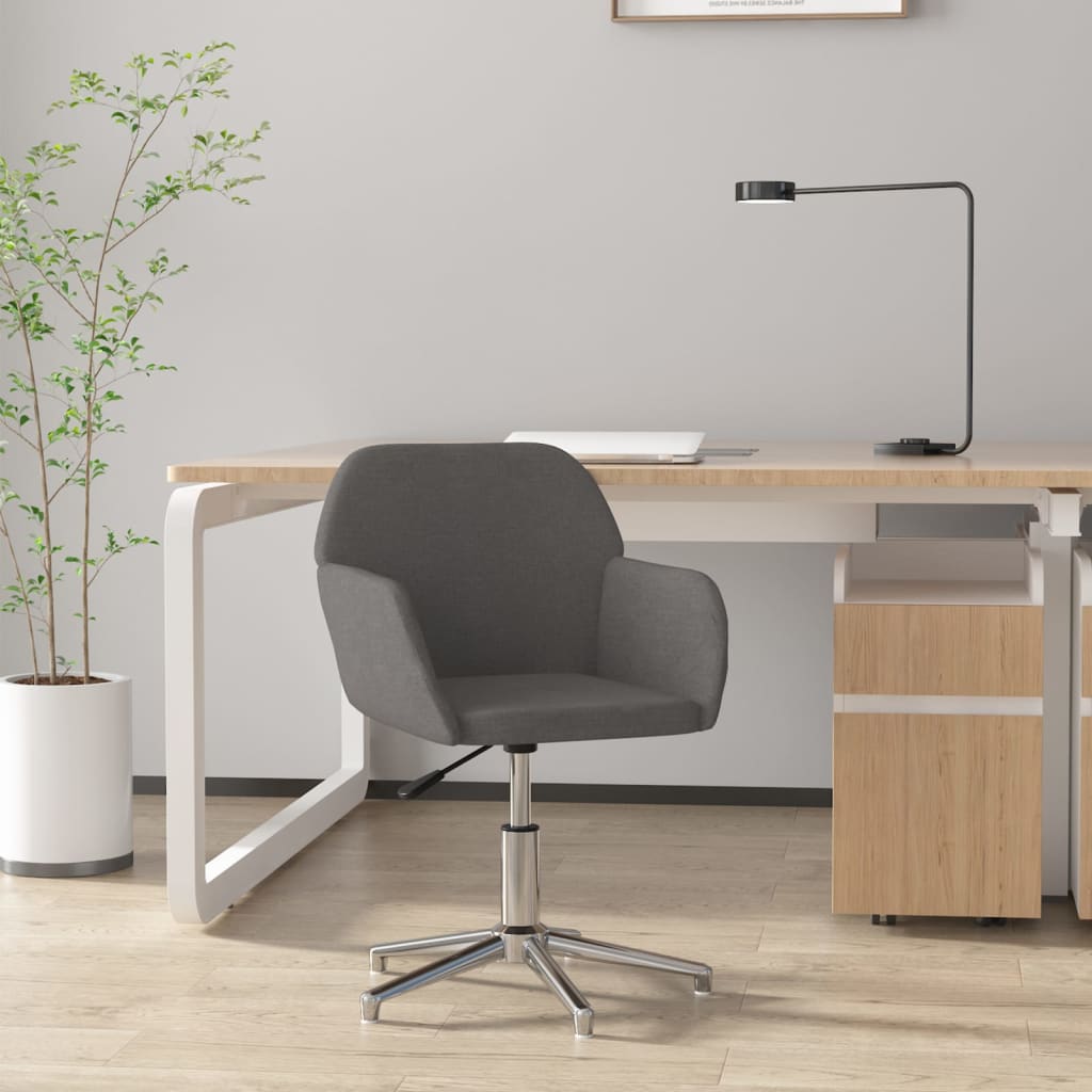 Chaise de bureau pivotante en tissu