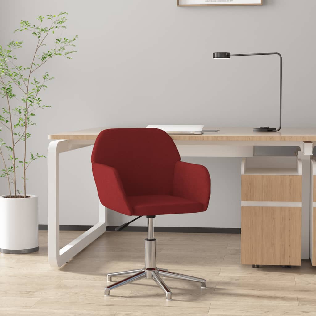 Chaise de bureau pivotante en tissu