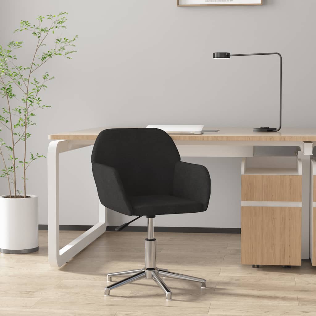 Chaise de bureau pivotante en tissu