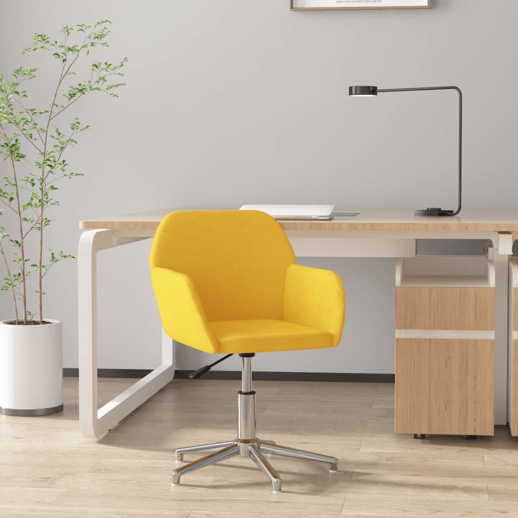 Chaise de bureau pivotante en tissu