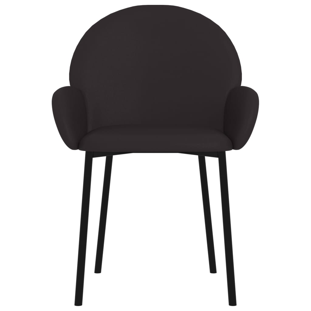 Eetkamerstoelen 2 st kunstleer crèmekleurig