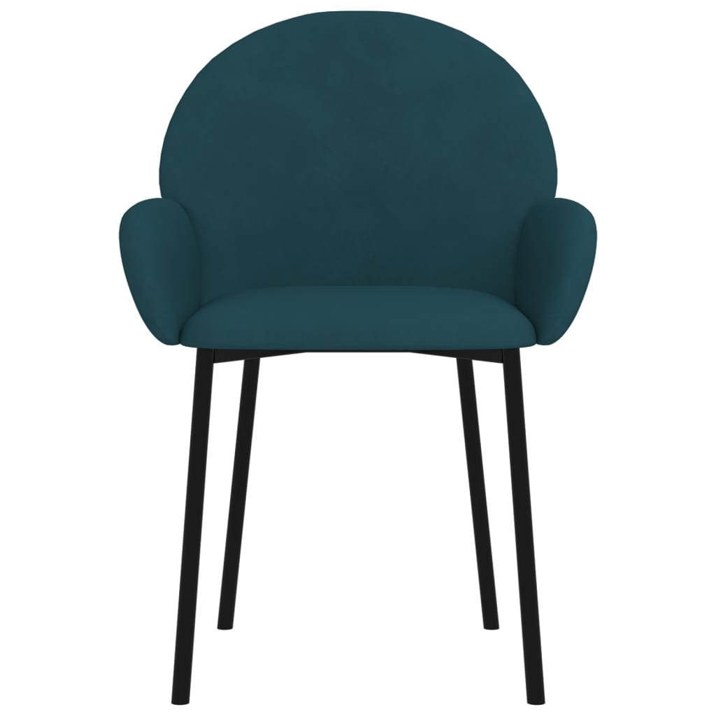 Eetkamerstoelen 2 st fluweel