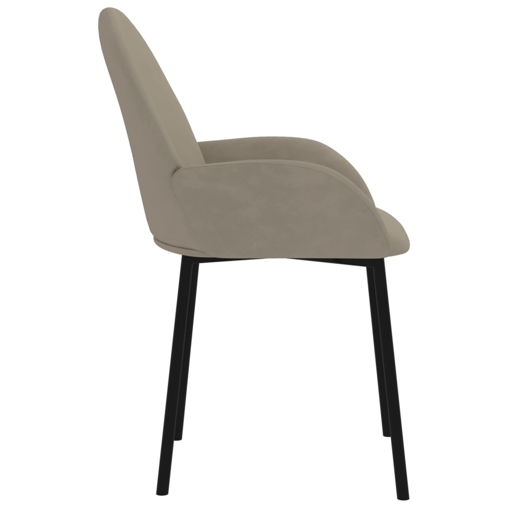 Eetkamerstoelen 2 st fluweel