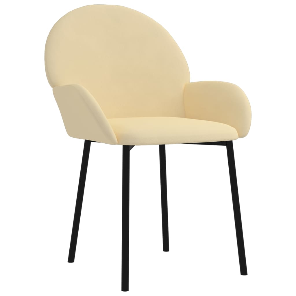 Eetkamerstoelen 2 st fluweel