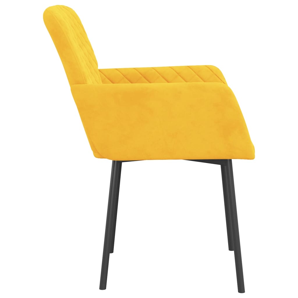 Eetkamerstoelen 2 st fluweel