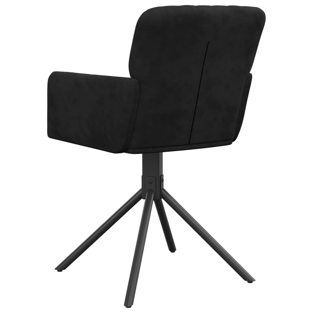 Chaises de salle à manger pivotantes 2 pcs velours