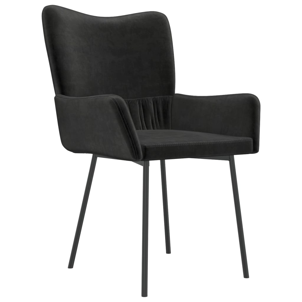 Eetkamerstoelen 2 st fluweel