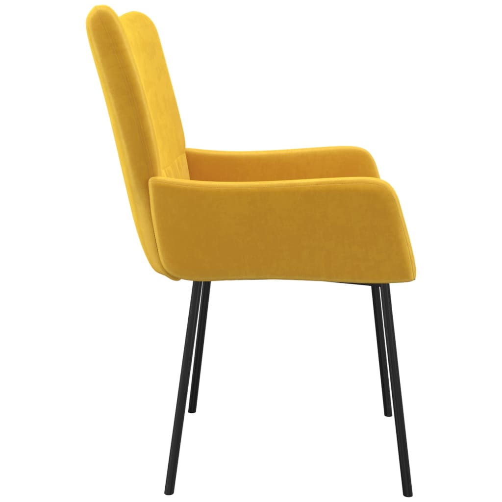 Eetkamerstoelen 2 st fluweel