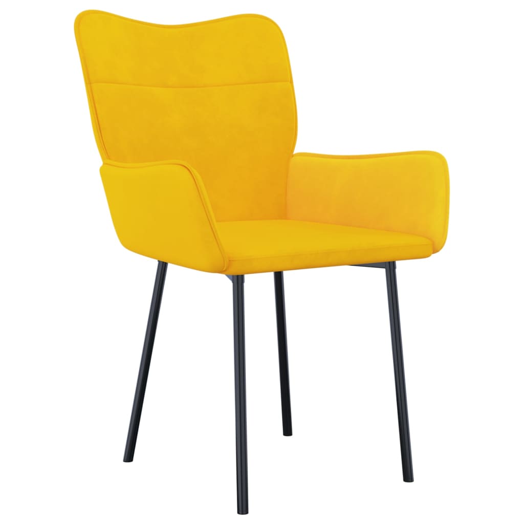 Eetkamerstoelen 2 st fluweel