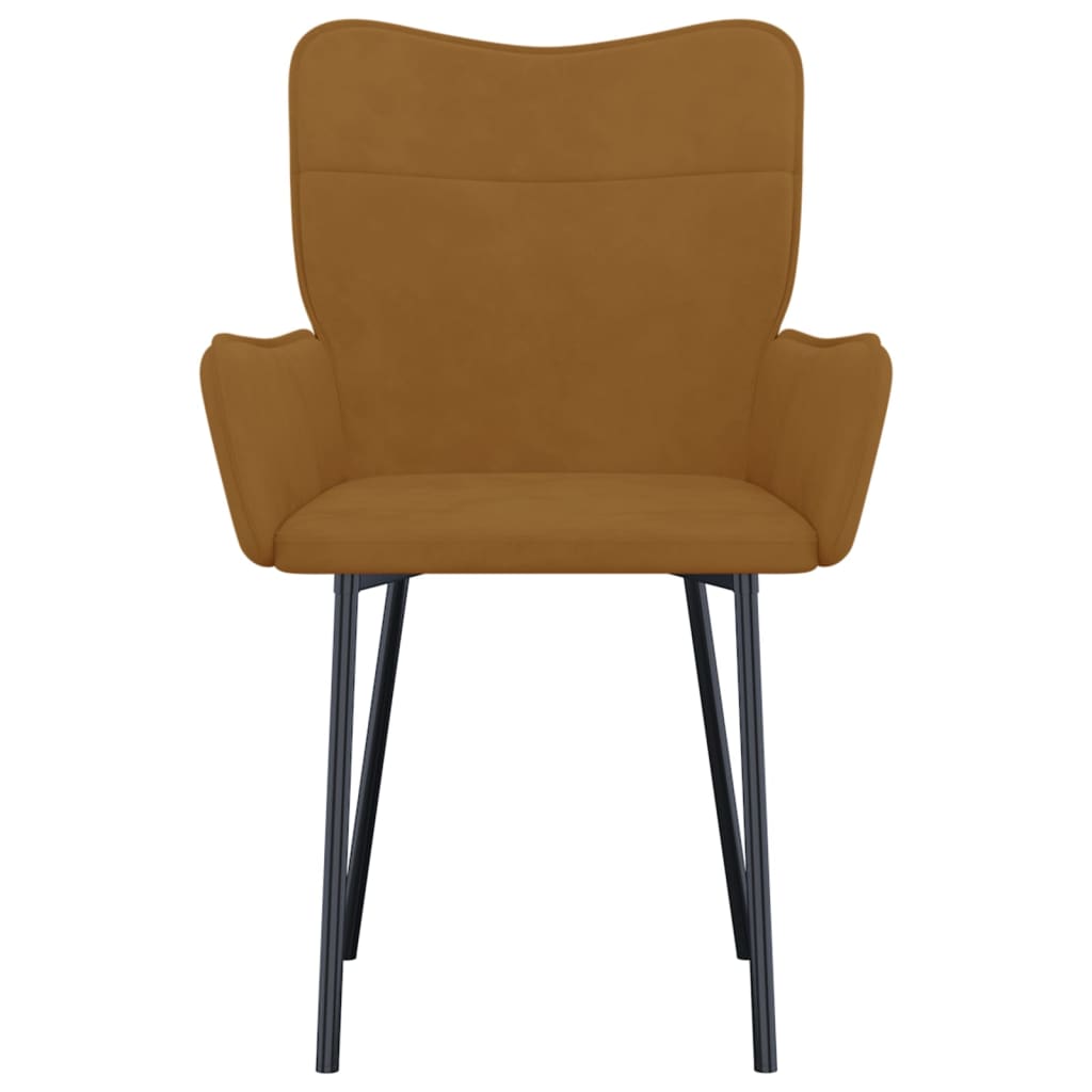 Eetkamerstoelen 2 st fluweel