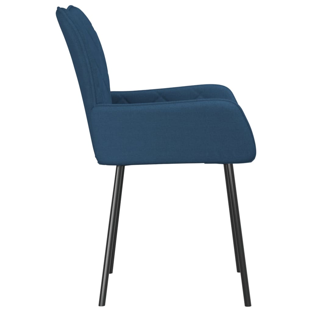 Eetkamerstoelen 2 st stof crèmekleurig