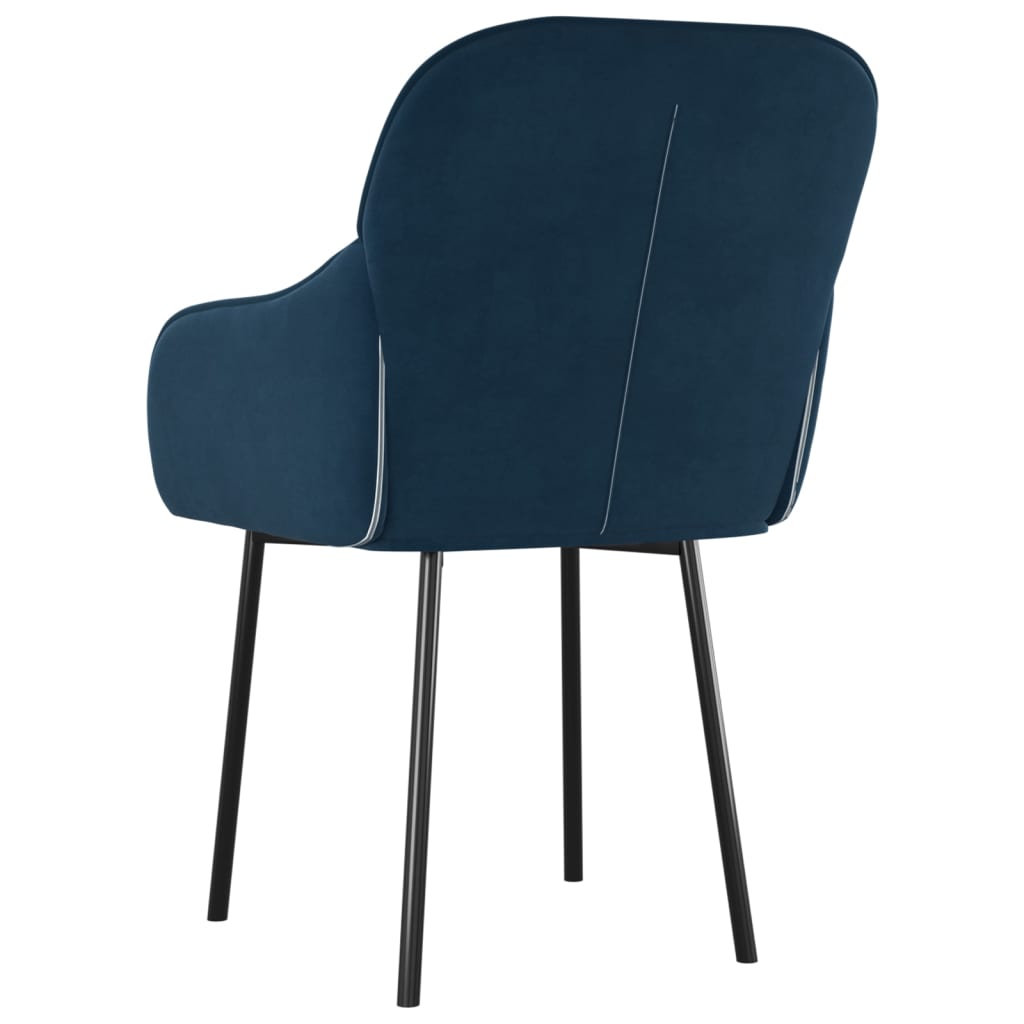 Eetkamerstoelen 2 st fluweel