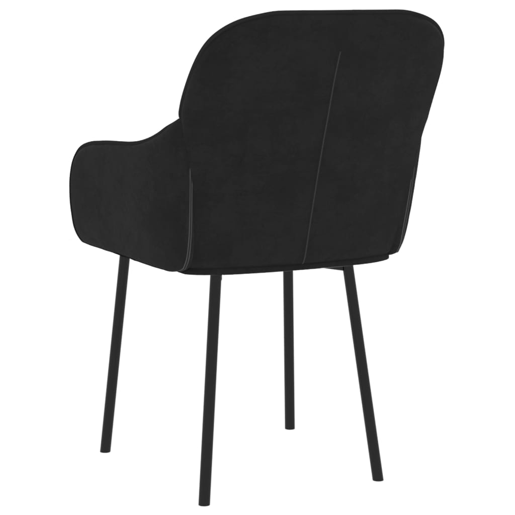 Eetkamerstoelen 2 st fluweel