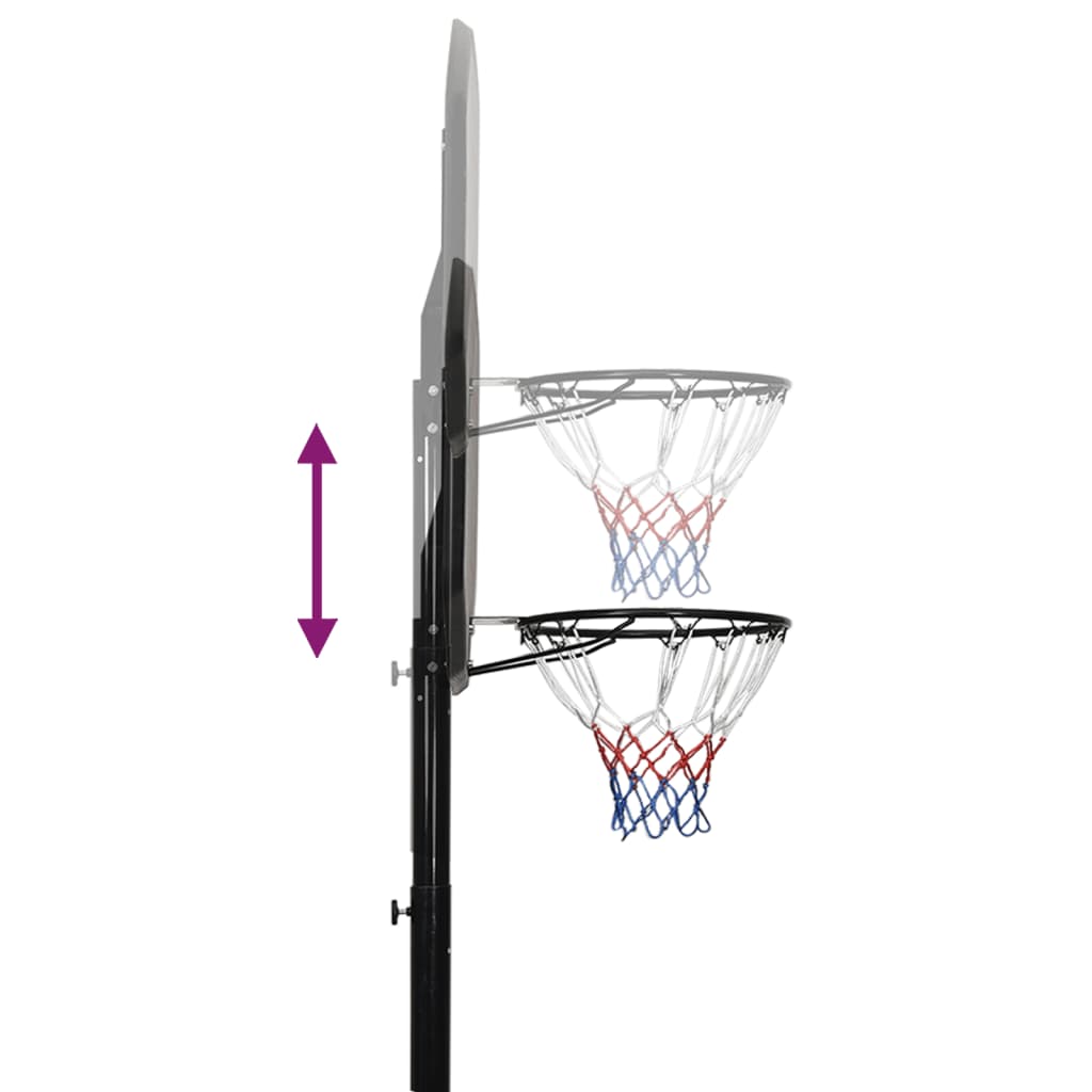 Support de basket 258-363 cm en polyéthylène