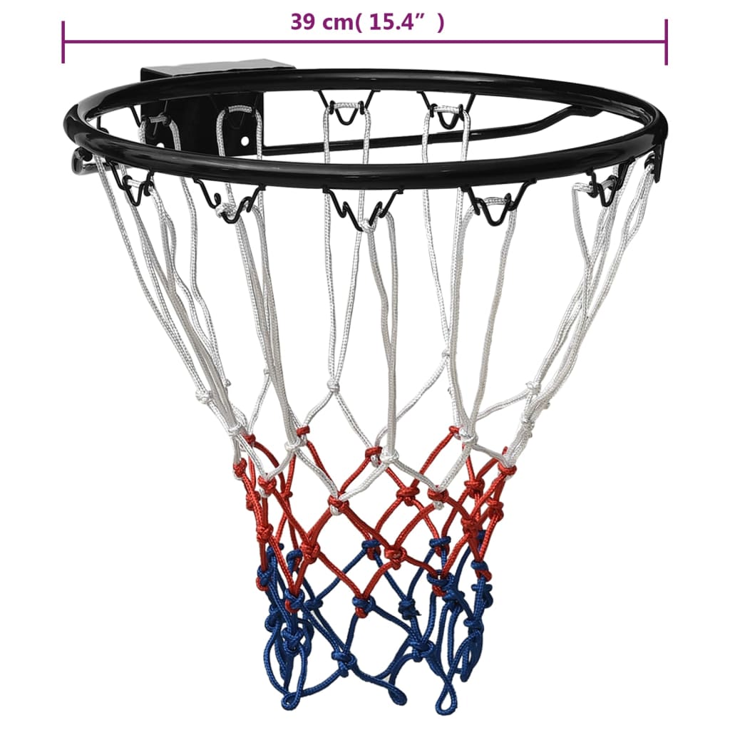 Basketbalring 39 cm staal oranje