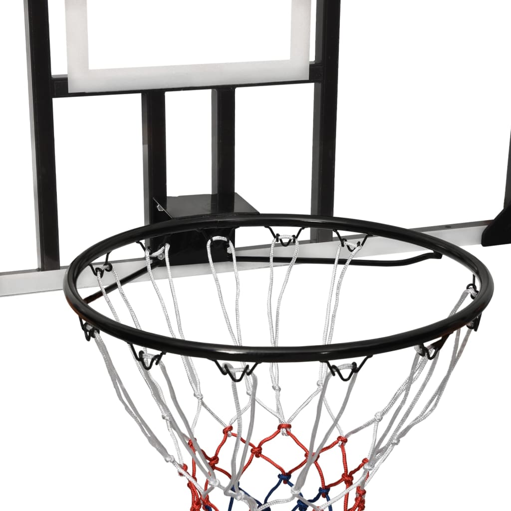 Basketbalbord 71x45x2,5 cm polycarbonaat transparant